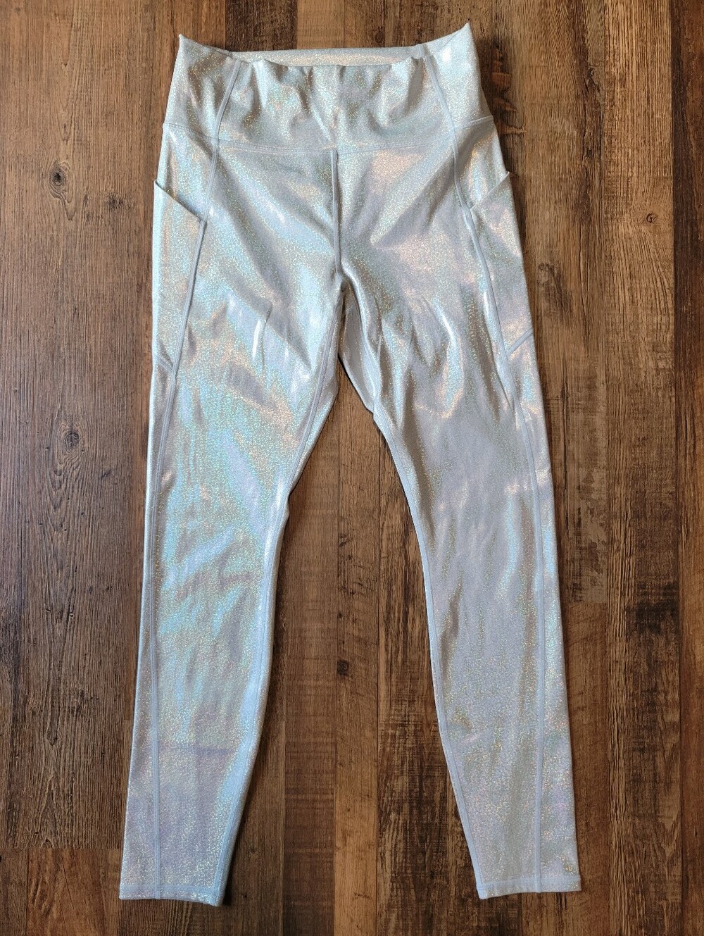 Fabletics Oasis PureLuxe High Waisted Legging In Glitter Hologram